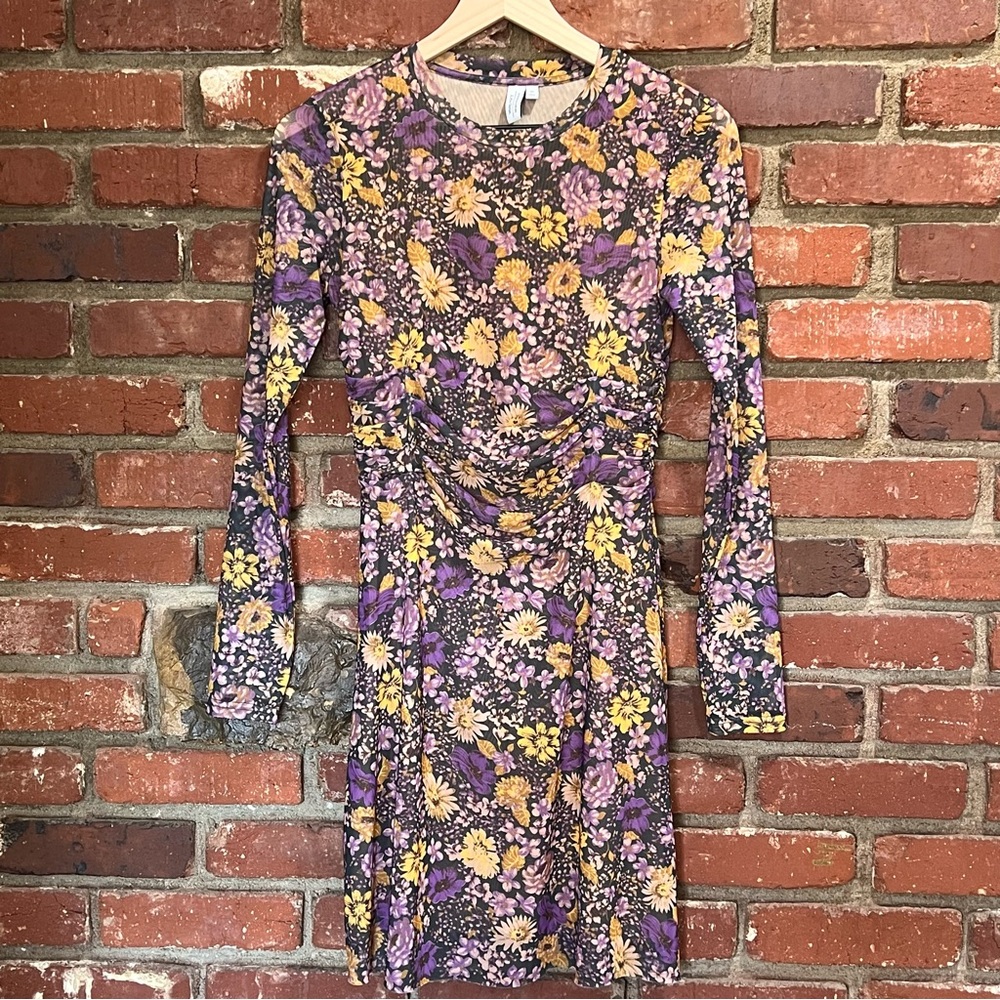 & Other Stories womens dress size 6 gathered waist mini dress boho flowy‎ a-line